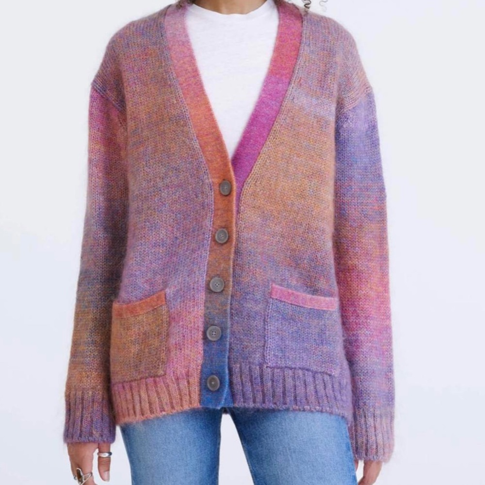 NWT Re/done space dyed cardigan